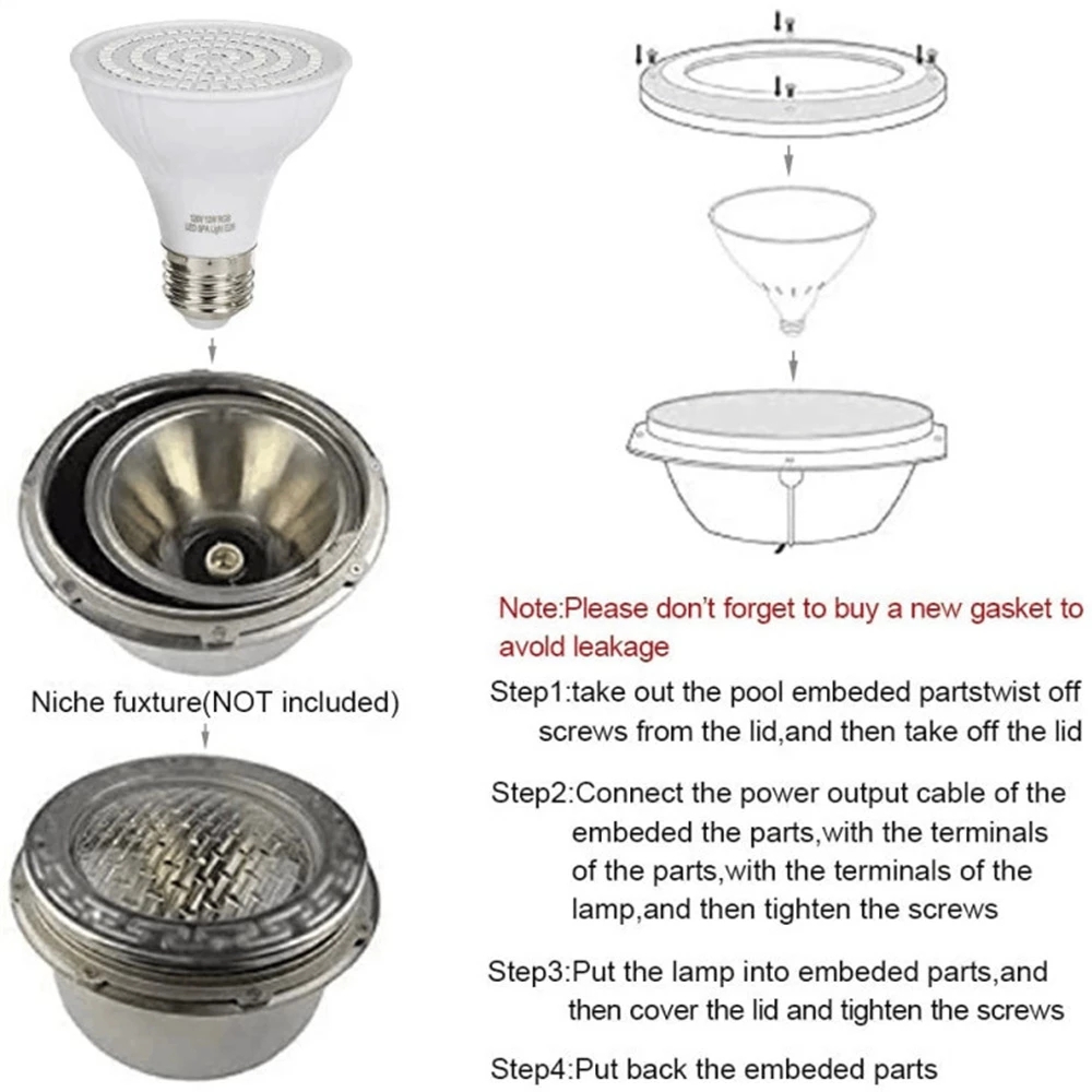 RGB LED Swimming Pool Light E2 - Xy Spa & Wellness George Town Reviews 评论和价格