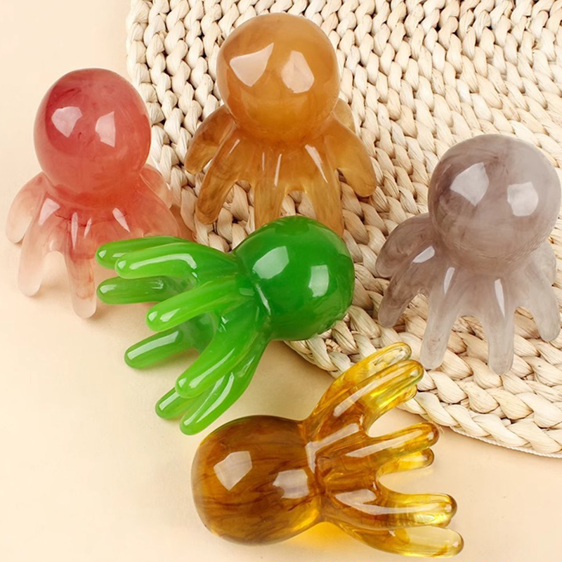 Resin Octopus Comb Head Massag - Home Spa Wellness 评论和价格