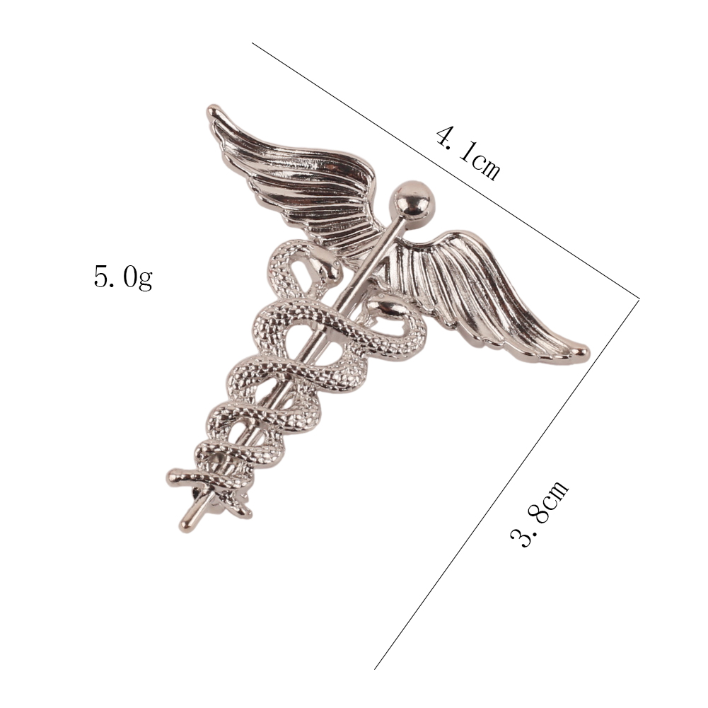 Medical Caduceus Brooch Snake  - Medical Wellness & Spa Werona 评论和价格